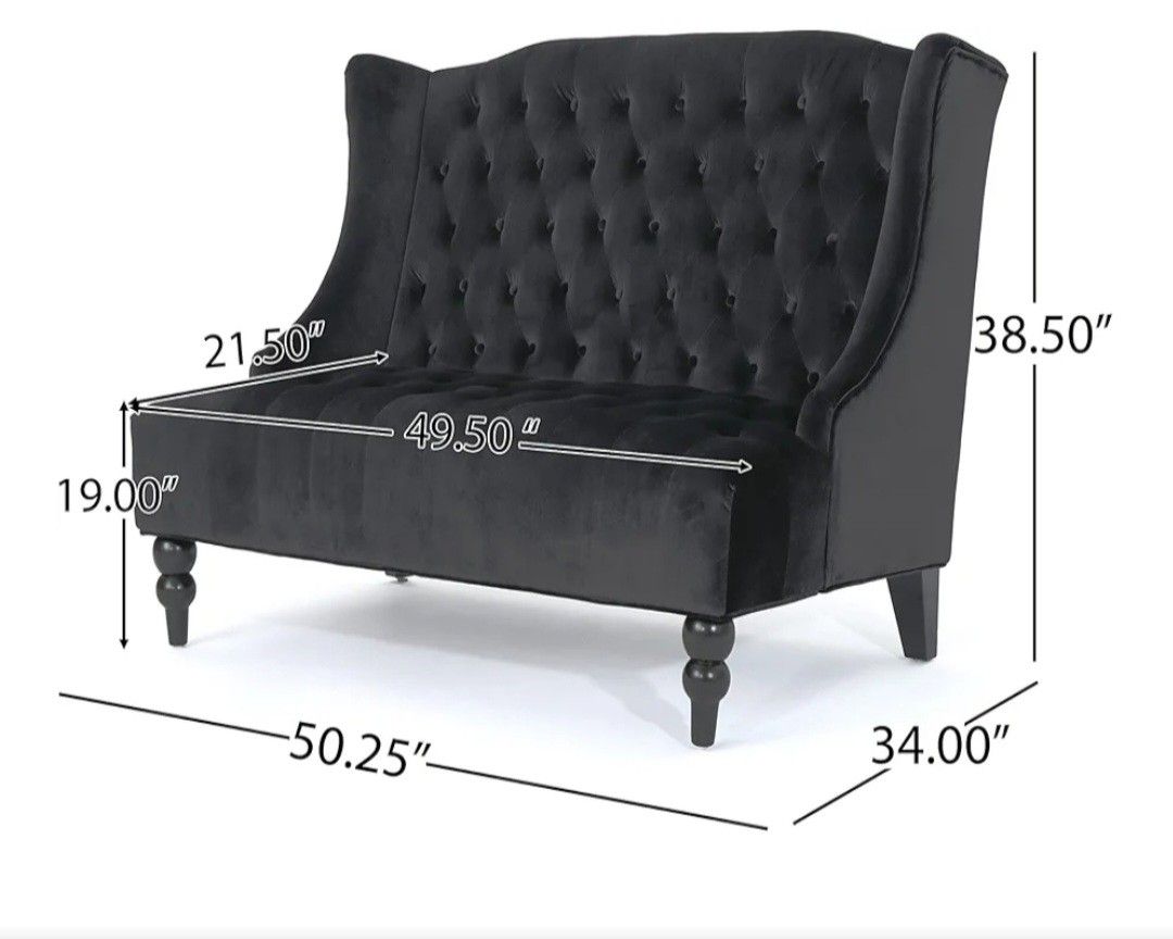 WING BACK LOVE SEAT
