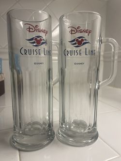 Tall Disney Cruise Beer Glasses (Set of 2)