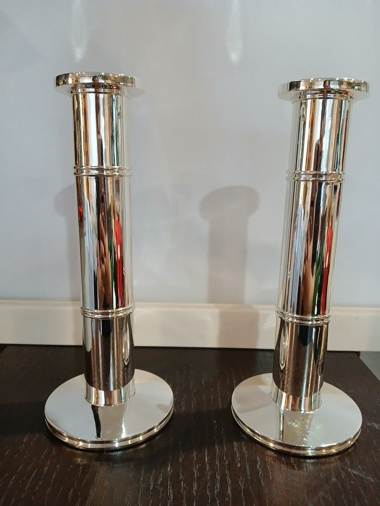  Kate Spade Silver Candle Holders 