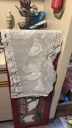 Chicken curtains/valences
