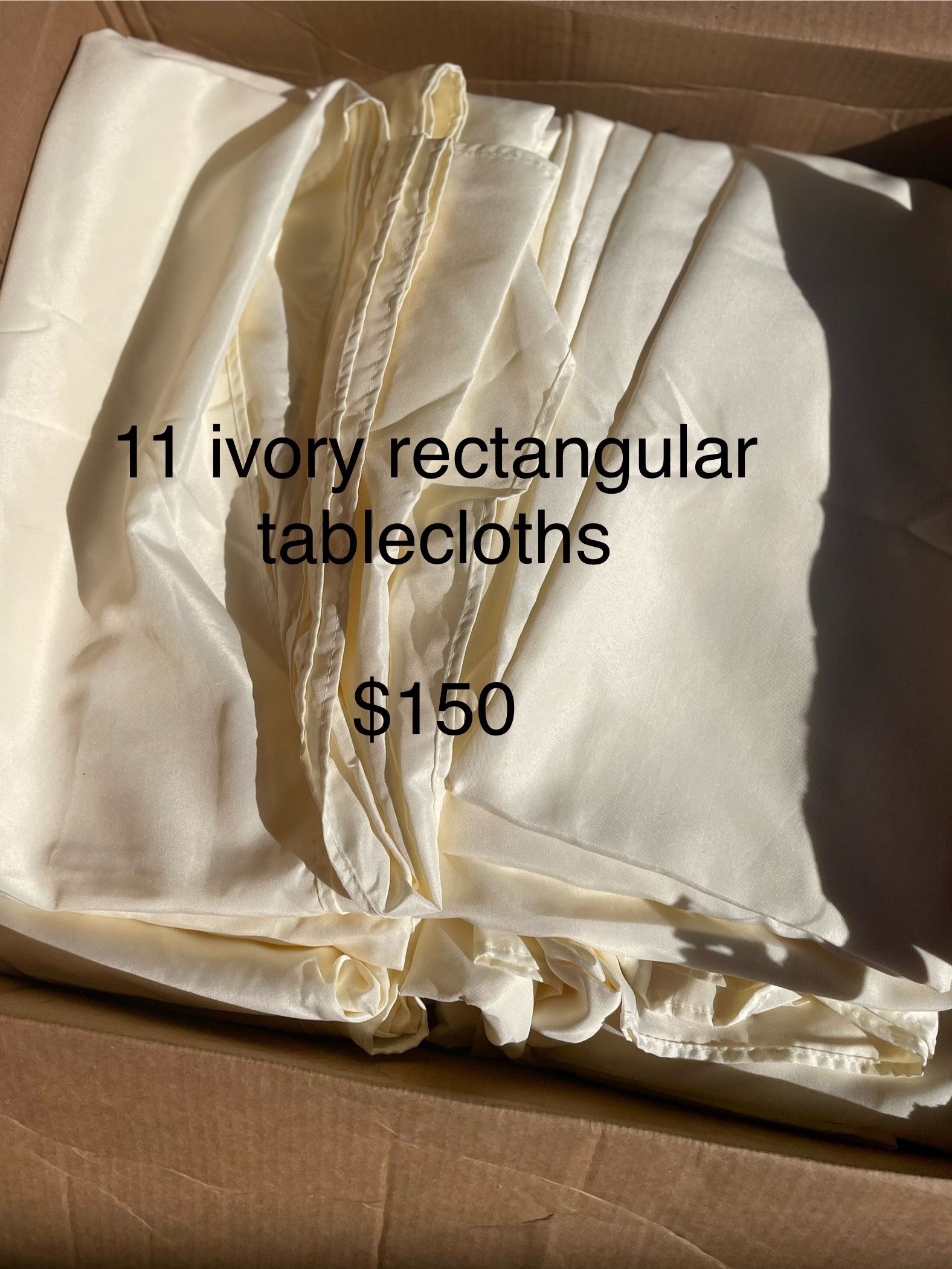 Ivory Tablecloths - Rectangular 120”x90”