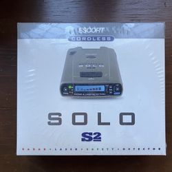 Escort Solo S2 Cordless Radar & Laser Detector – Brand New, Factory Sealed