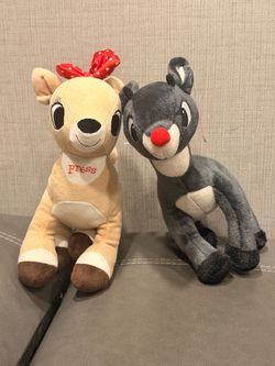 Rudolph and Clarice Plush Stuffed Animal Set