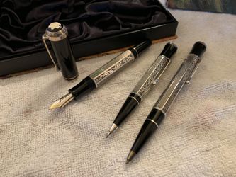 Montblanc Limited Edition Proust Fountain, Ballpoint ,pencil 3 pen set