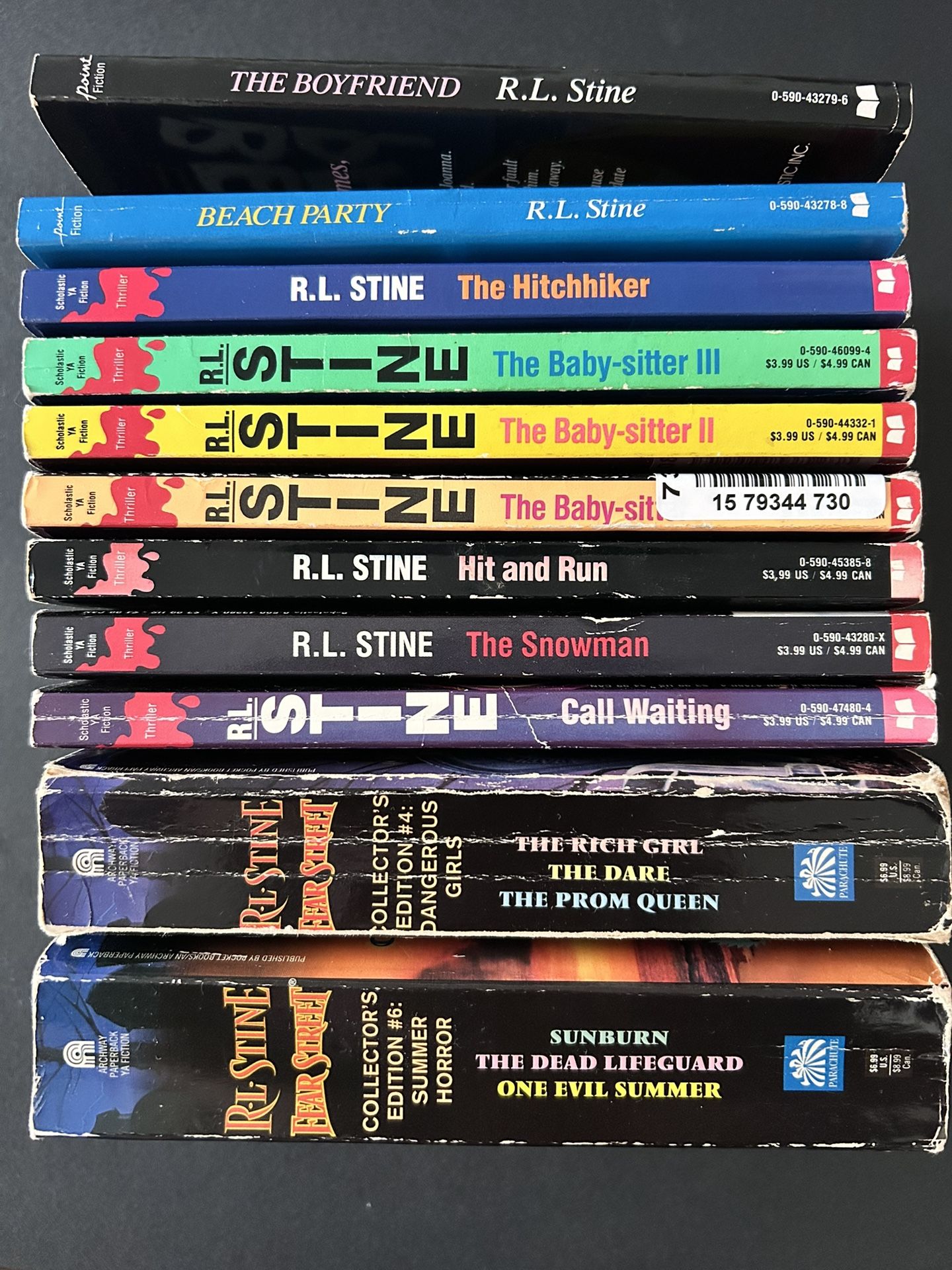 Lot Of 12 Vintage RL Stine Books