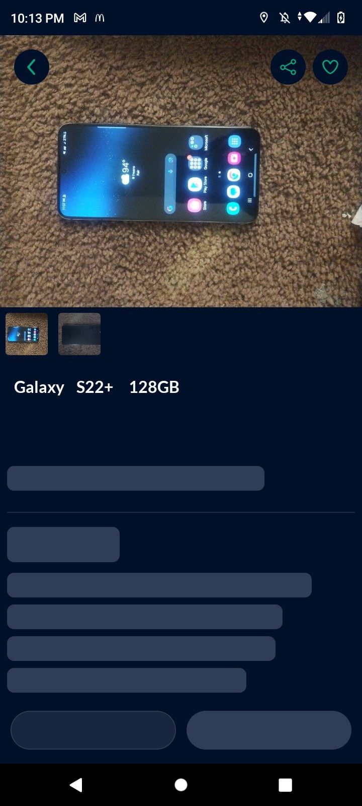 Galaxy S22+ 128GB