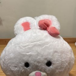 Large Bunny Pink And White 
