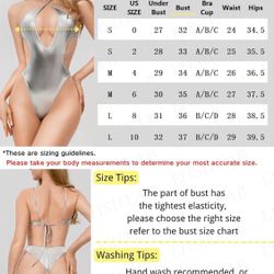 Metallic Silver Bodysuit For Women, Snap Crotch Shiny Top