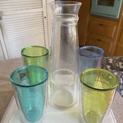 Pitcher And 4 Cups
