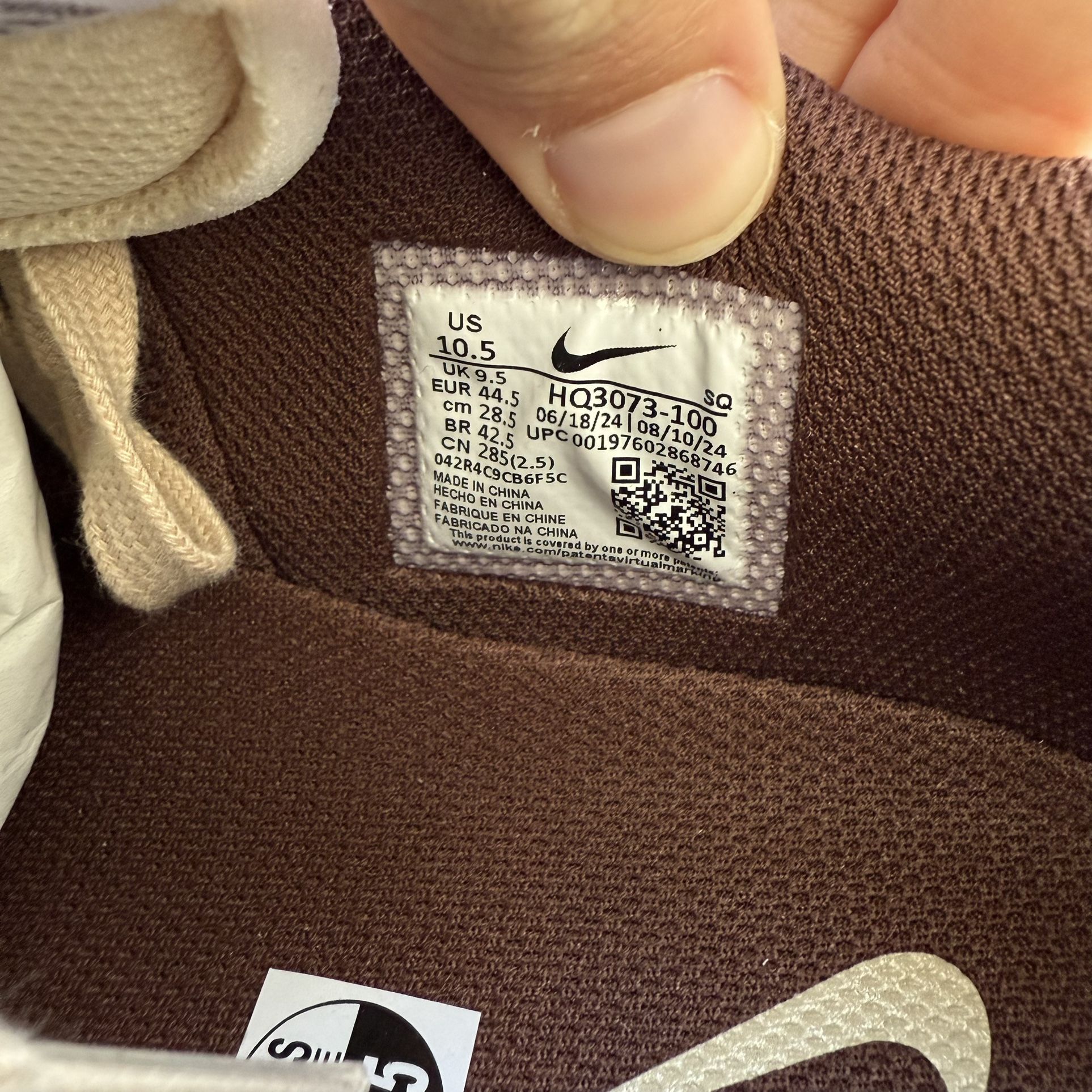 Nike Travis Scott Zoom Field Jaxx Light Chocolate Cactus Jack Size