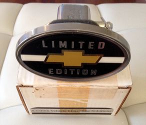 New Chevrolet hitch cover badges pinstriped keychain