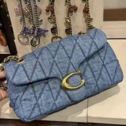 Coach Tabby 26 Denim Shoulder Bag