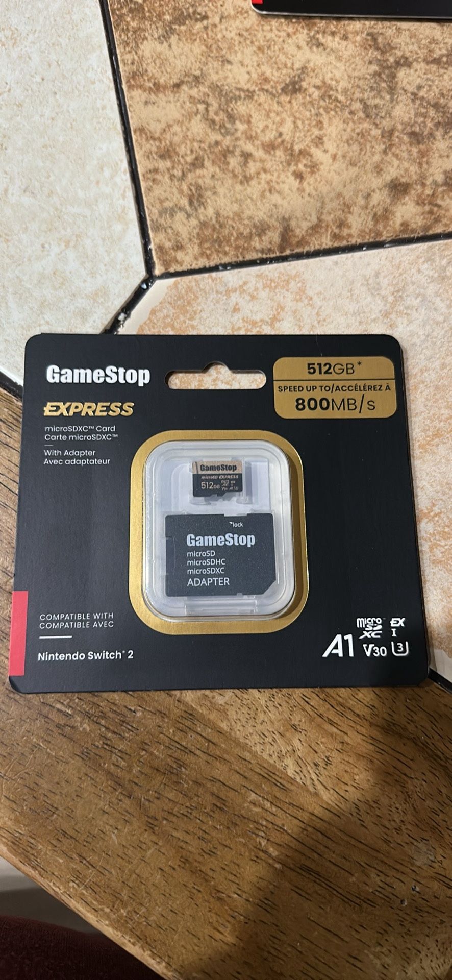 GameStop 512GB Micro SD and Adapter For Nintendo Switch 2
