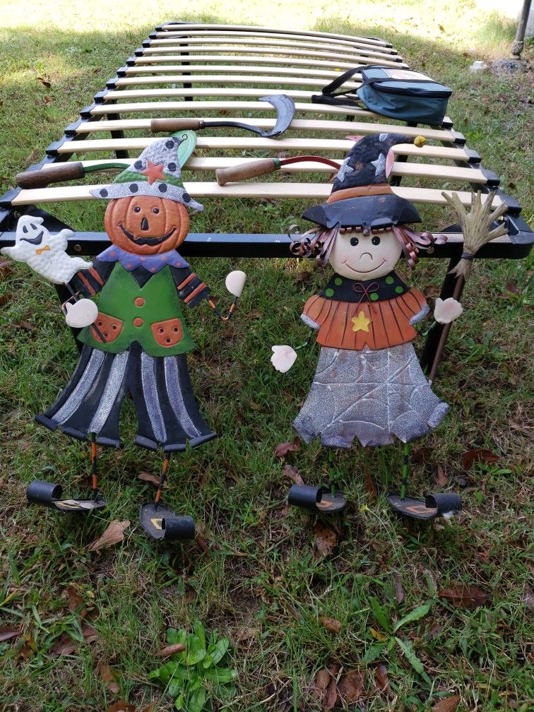 Metal Halloween Porch Decoration 10 $ For Both 