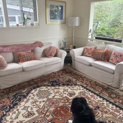 IKEA UPPLAND Sofa & Loveseat Set – Comfortable & Well-Maintained