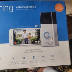 RING VIDEO DOORBELL 2 1080HD NIGHT VISION 2 FACE PLATES  BRAND NEW,