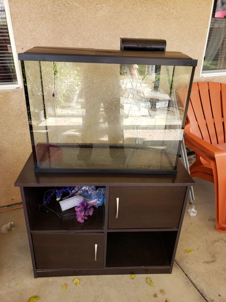 37 gallon aquarium with stand