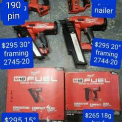 New, M18 Nail Gun,,Also Have A Cordless Roof Nailer