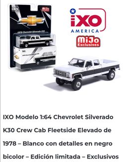 Toys Ixo 1.64 Chevrolet Silverado k30 1978