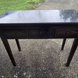 Stretch Leg Chinese Antique Table with Drawers