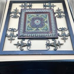Vintage Decorative Metal Frame /Wall Art