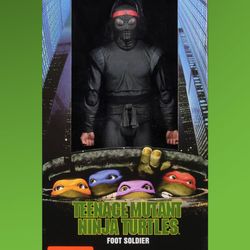 NECA Teenage Mutant Ninja Turtles Foot Soldier 1/4 Scale Action Figure 18" New