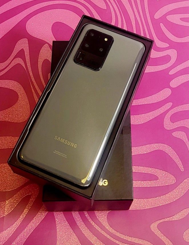 Samsung Galaxy S20 Ultra 5G 128gb Unlocked, FREE Smartwach/ Headphones. Pay $1 Today Rest in payments. NO CREDIT NEEDED FINANCING