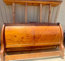 California King-Solid Wood Bed Frame