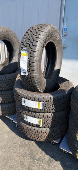 245-75-17 Goodyear wrangler at/s $700 CASH OUT THE DOOR All Terrain Tires installed (4) New 50,000
