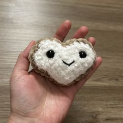 White heart cookie crochet