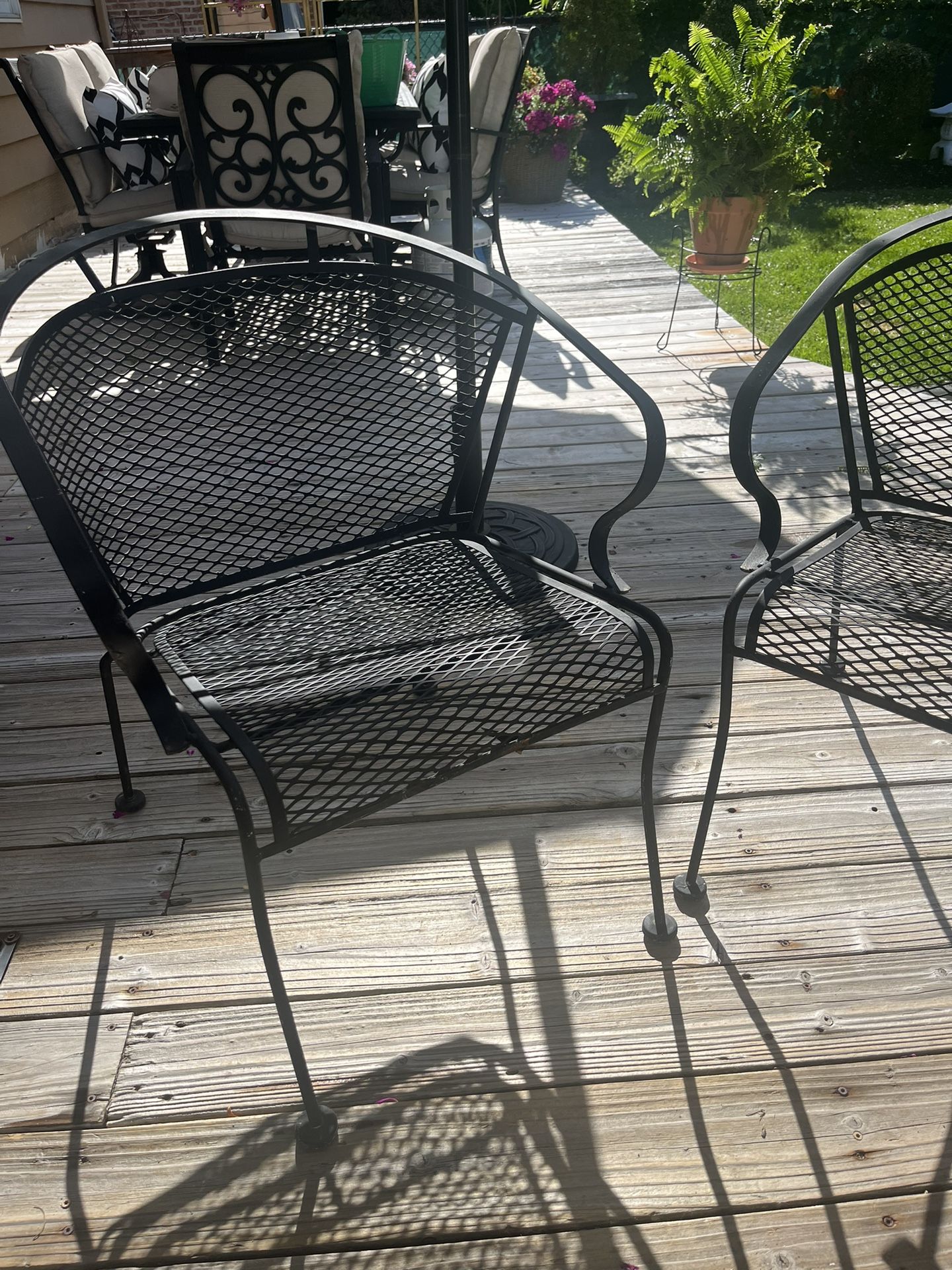 4 Wrought Iron Chairs $40
