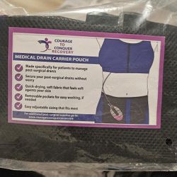 Recovery Medical Drain Carrier Pouch