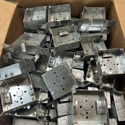 LOT OF 50+* Steel City Square Electrical Enclosure Gang Box