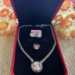 Versace Medusa Necklace Ring And Earings