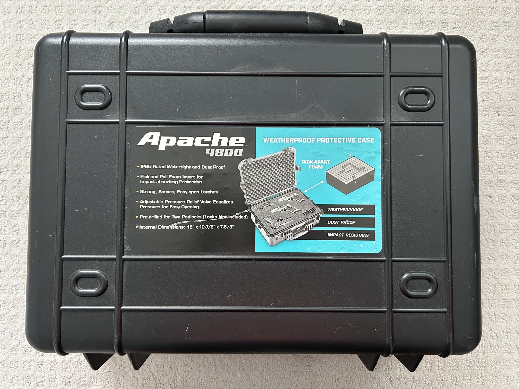 Apache 4800 Weatherproof Protective Case X-Large | No Foam