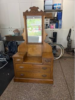 Charming antique dresser with mirror