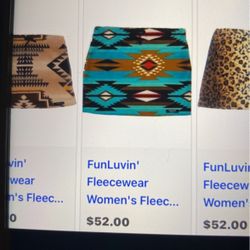 Funluvin  fleece skirt 