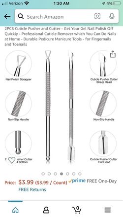 Nail And Cuticle Tools Metal With Case