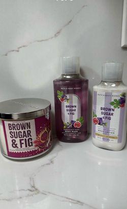 Bath and Body Works Brown Sugar & Fig 3pc Set