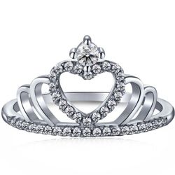 Stunning 925 Sterling Silver Princess Ring