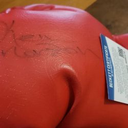 HOF boxer Ken Norton autographed glove Beckett Certified