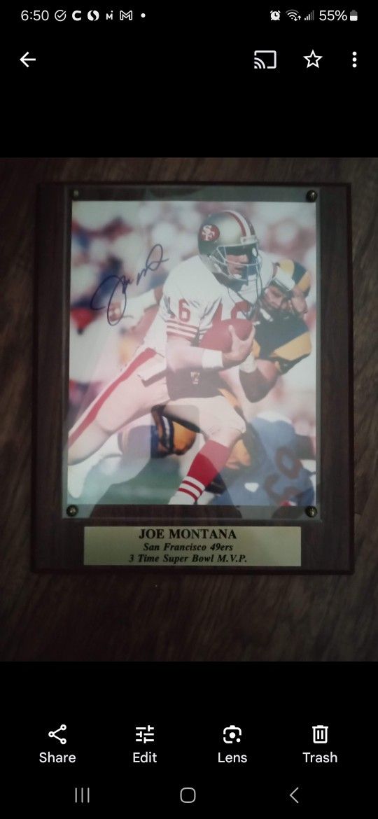 Joe Montana Autograph