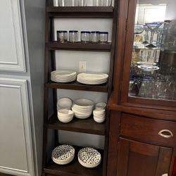 5-tier Wooden Ladder Shelf Unit