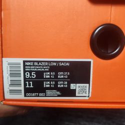 Sacai Blazer 9.5 Iron Grey