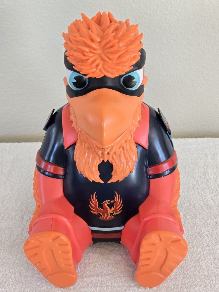 Coachella Valley Firebirds Fuego Mascot Stadium Popcorn Bucket With Lanyard