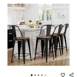 4 Brand New In Box Counter Height Chairs