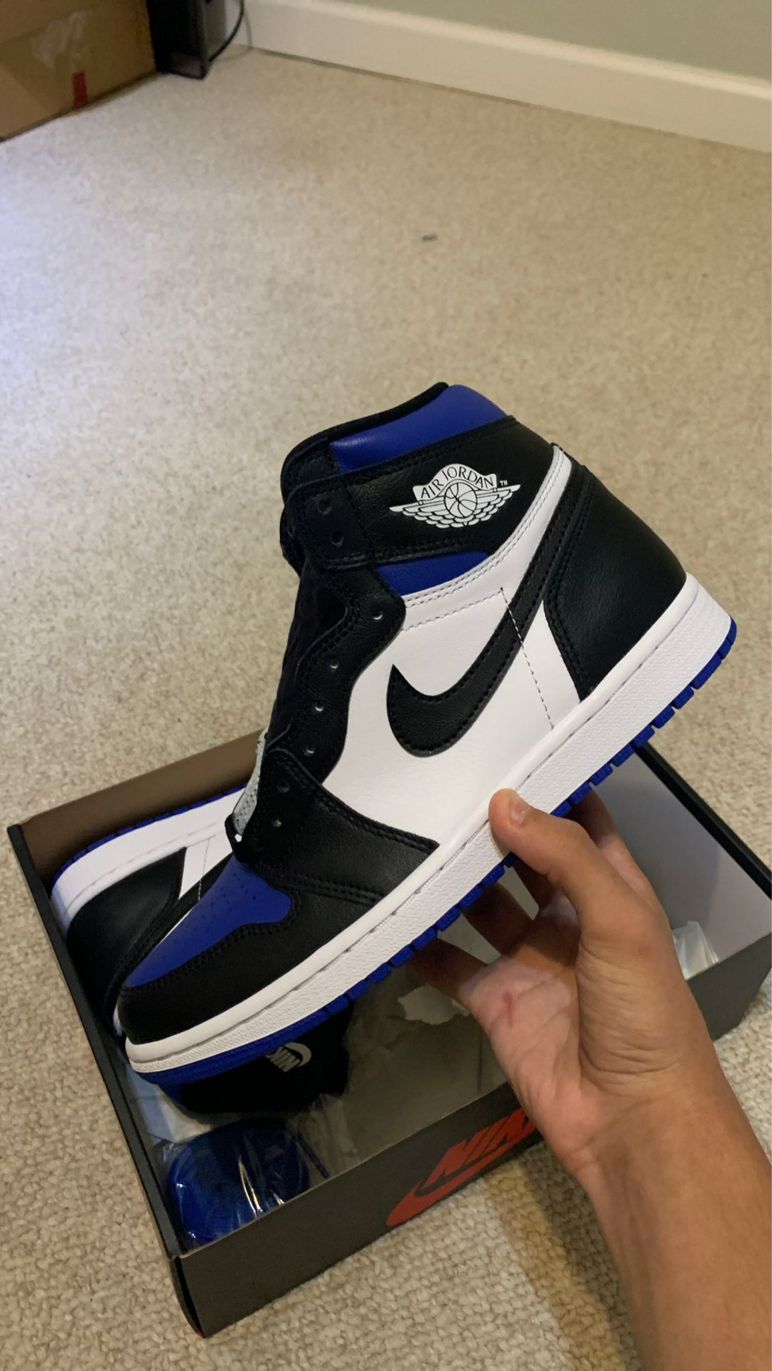 Jordan 1 Royal Toe Royal Toe BRAND NEW size 8