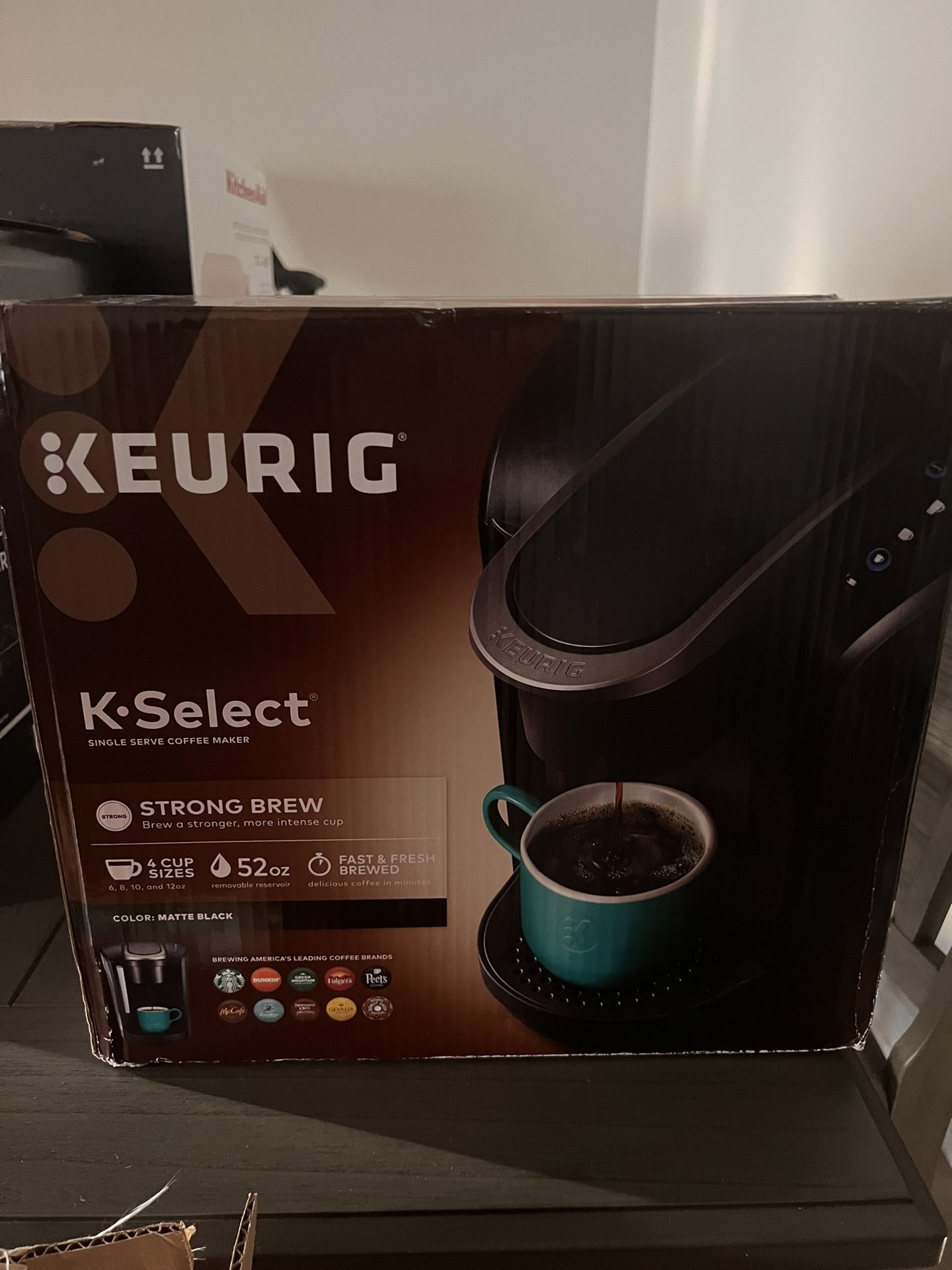 Keurig K-Select Matte Black Single Serve Coffee Maker with