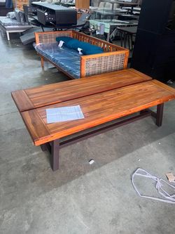 Alpha Joy 63" Outdoor Acacia Wooden Garden Bench-Brown-Set of 2