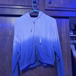 Blue And White Fading Hollister Hoodie